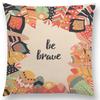 Feather Pattern Decorative Letters Cushion Cover Beautiful Word Be Brave Kind Dream Home Decor Sofa Throw Pillow Case
