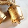 Retro Style Copper Cow Bell Hanging Lanyard Wind Chimes Handmade Shabby Country Vintage Brass Cow Bells Ornament