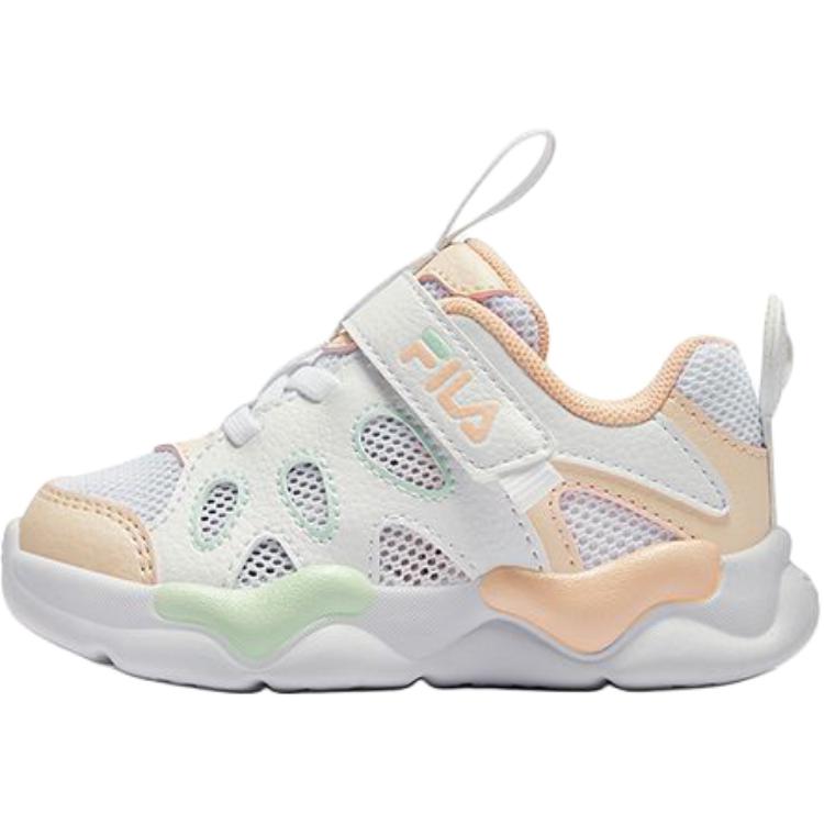 New FILA Heritage FHT Anti Slip Wear Resistant Low Top Toddler Shoes White Pink Infant And Toddler K13B521102F-WS