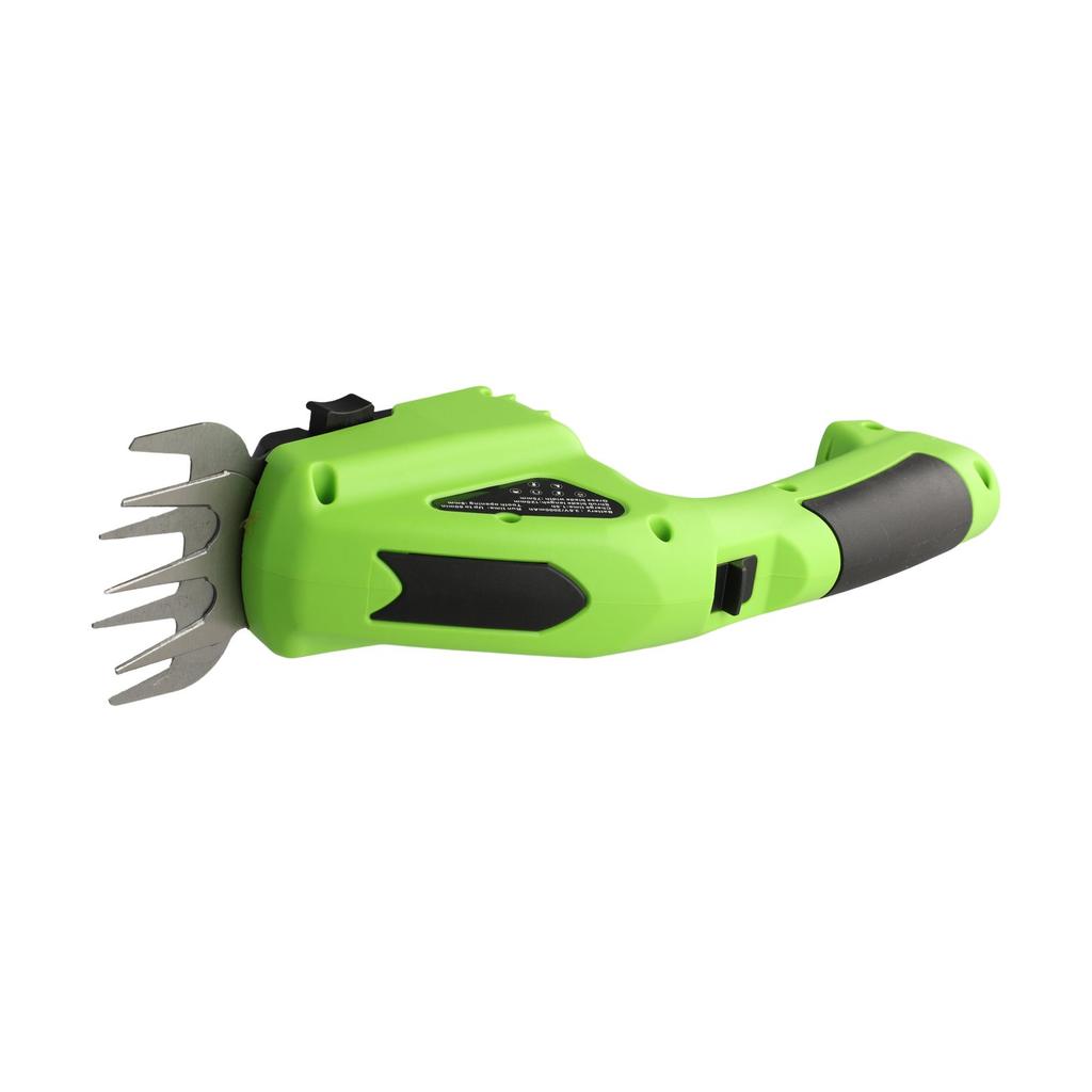 1pc 2-in-1 Handheld Electric Hedge Trimmer Dual-sided Safety Lock Cordless Grass Shear Shrub Cutter Garden Tools 32.5x9.6x12.5cm