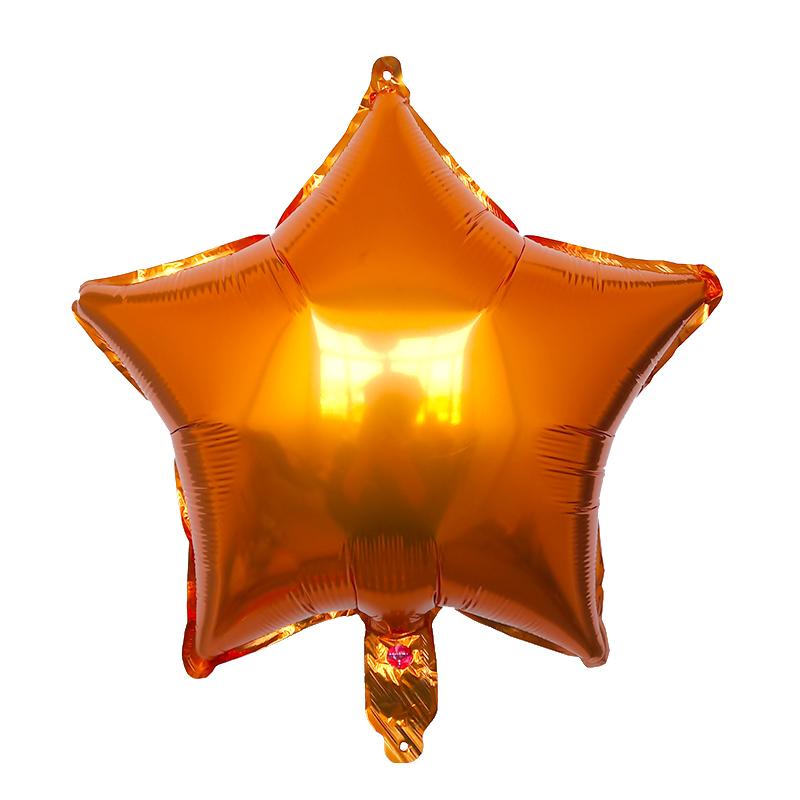 10pcs 18inch Gold Silver Foil Helium Star Balloon Wedding Decoration Baby Shower Kids Birthday Party Pure Air Globos Supplies