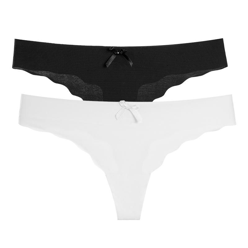 

2 шт./компл. M-XL женские сексуальные трусики-стринги упаковка нижнего белья 8 однотонных цветов стринги бант ледяное шелковое нижнее белье леопардовые трусы M розы красного