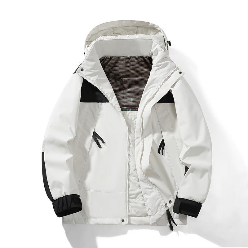 Winter Thickened Cotton-padded Clothes Men and Women Contrasting Color Warm Mountaineering Clothes New Couples Outdoor Graphene Jacket