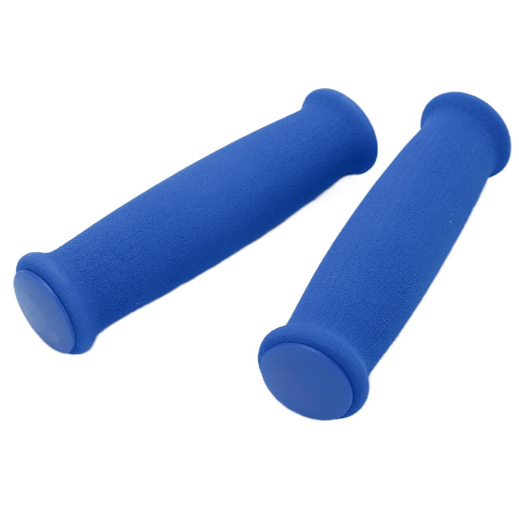 2pcs Hand Grips Covers Foam Sponge Anti Slip Lightweight Bicycle Handlebars Protectors for Road Mountain BicycleBlue