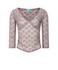 Peullijeunopallou Paige Long Sleeve Lace Top (Mocha Beige)