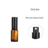 Brown Glass Refillable Spray Bottle - Light-Blocking, Portable, for Essential Oils and Disinfectants.