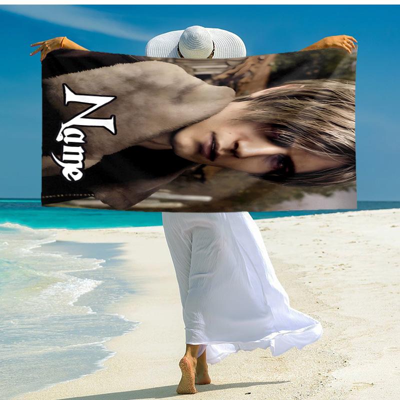 Personalized Customized Proof Beach Towel with Resident Evil Leon S. Kennedy Pattern - Soft, Absorbent,quick-drying,perfect Swimming,camping&bathing