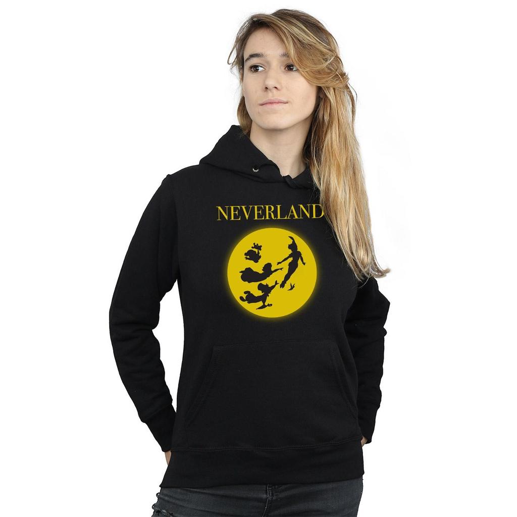 Disney Womens/Ladies Peter Pan Moon Silhouettes Hoodie