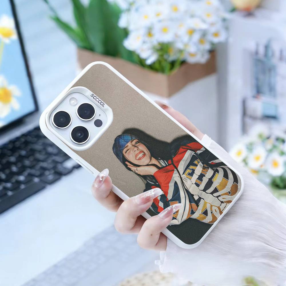 S-Singer B-Billie Eilish  Phone Case For IPhone 16 17 15 14 12 13 Pro Max white Color Shockproof Cover