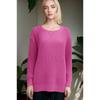 Solid Color Round Neck Sweater for Women 2025 Autumn and Winter New Loose Long-sleeved Pullover Knitted Sweater