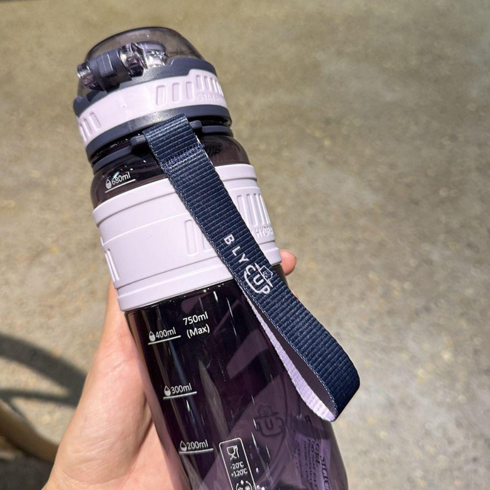 Läckagesäker 1 liters sportvattenflaska PC Utomhus sportkanna Vacker färgglad plastmugg Gymmet
