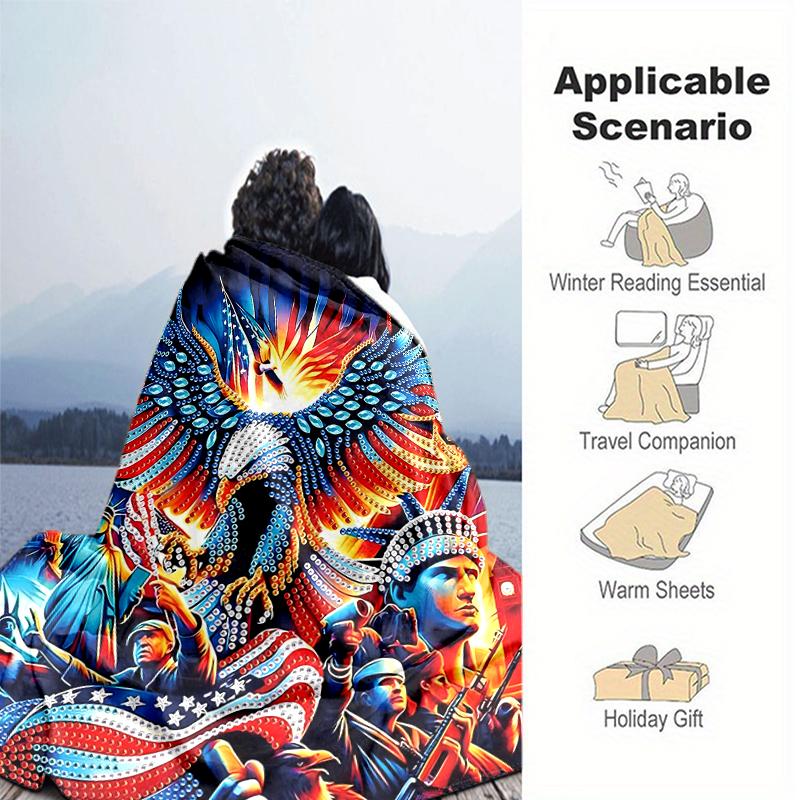 1pc U.S. soldiers and military armed forces blanket, al season lightweigh Poster blanket home office outdoor nap multifunc Poster blanketional blanket