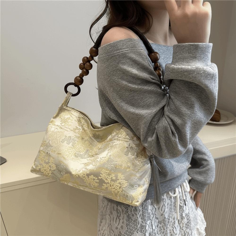 Cloth Pea Purses Large Capacity Cheongsam Bag Retro Chinese Style Handbag  Work