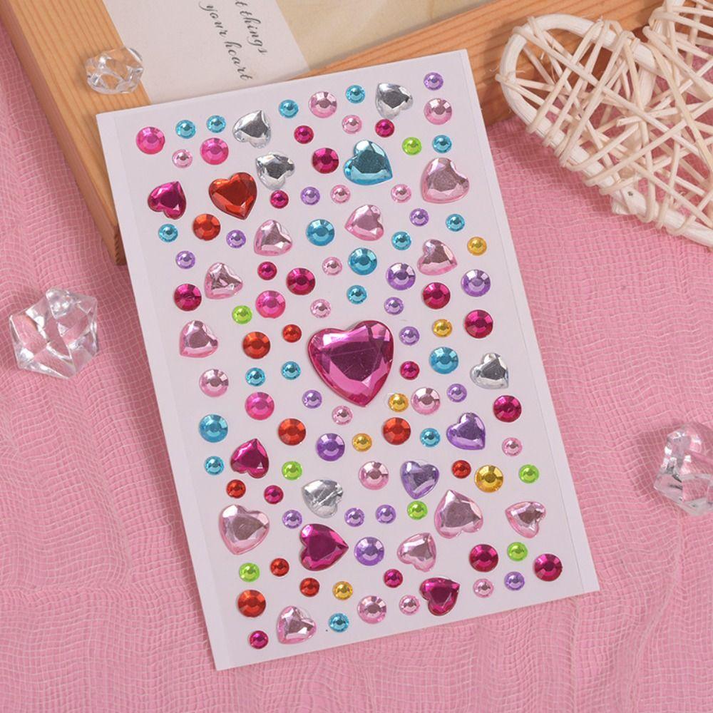Fashion Rhinestone Stickers Mixed Disposable Tattoo Stickers 3D Face Jewelry Stickers  Party
