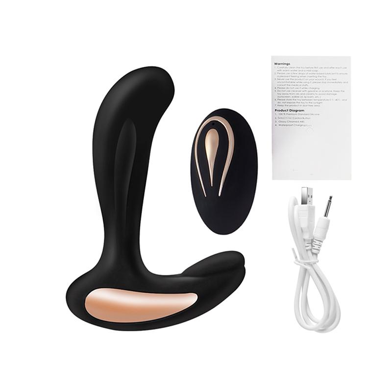 12 Frequency Double Vibration Wireless Remote Control Backyard Prostate Massage Stick