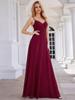 Ever-Pretty Women's A-Line Cross Back Sleeveless Pleated Chiffon Bridesmaid Dress With Embroidery Decoration