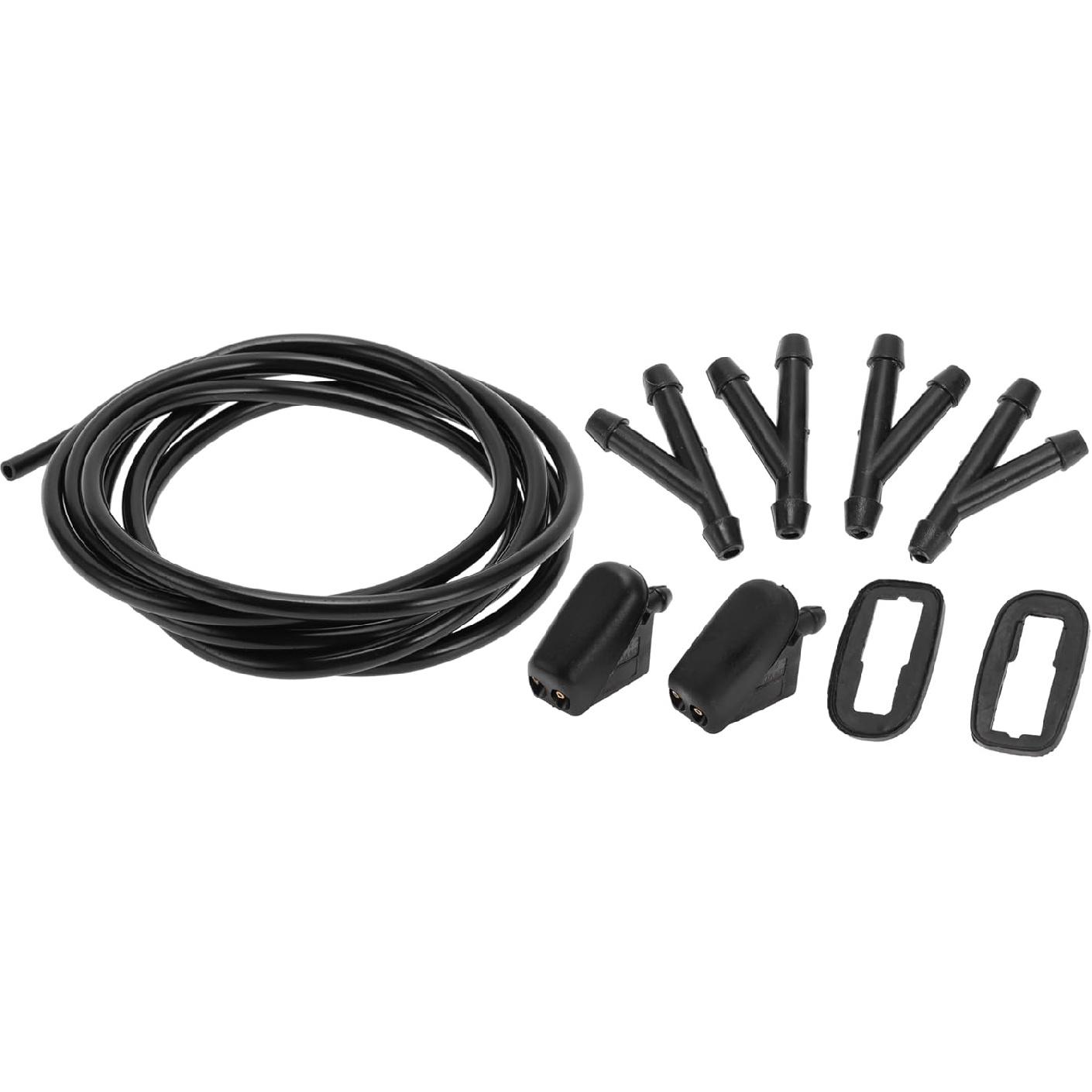 

Windshield Washer Nozzle for Mini Cooper Hatchback 02-06 Durable No.61667146377 | Front Windshield Spray Nozzles Wiper Spray Washer Jet Black 1 Set