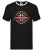Made In Sunderland - Mens Ringer - Town City Village Born Love Live Hometown