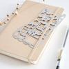 Cat-themed Hollow ruler for journals Planner Stencils Hollow Journaling Supplies Portable Scrapbook Templates metal cutout ruler