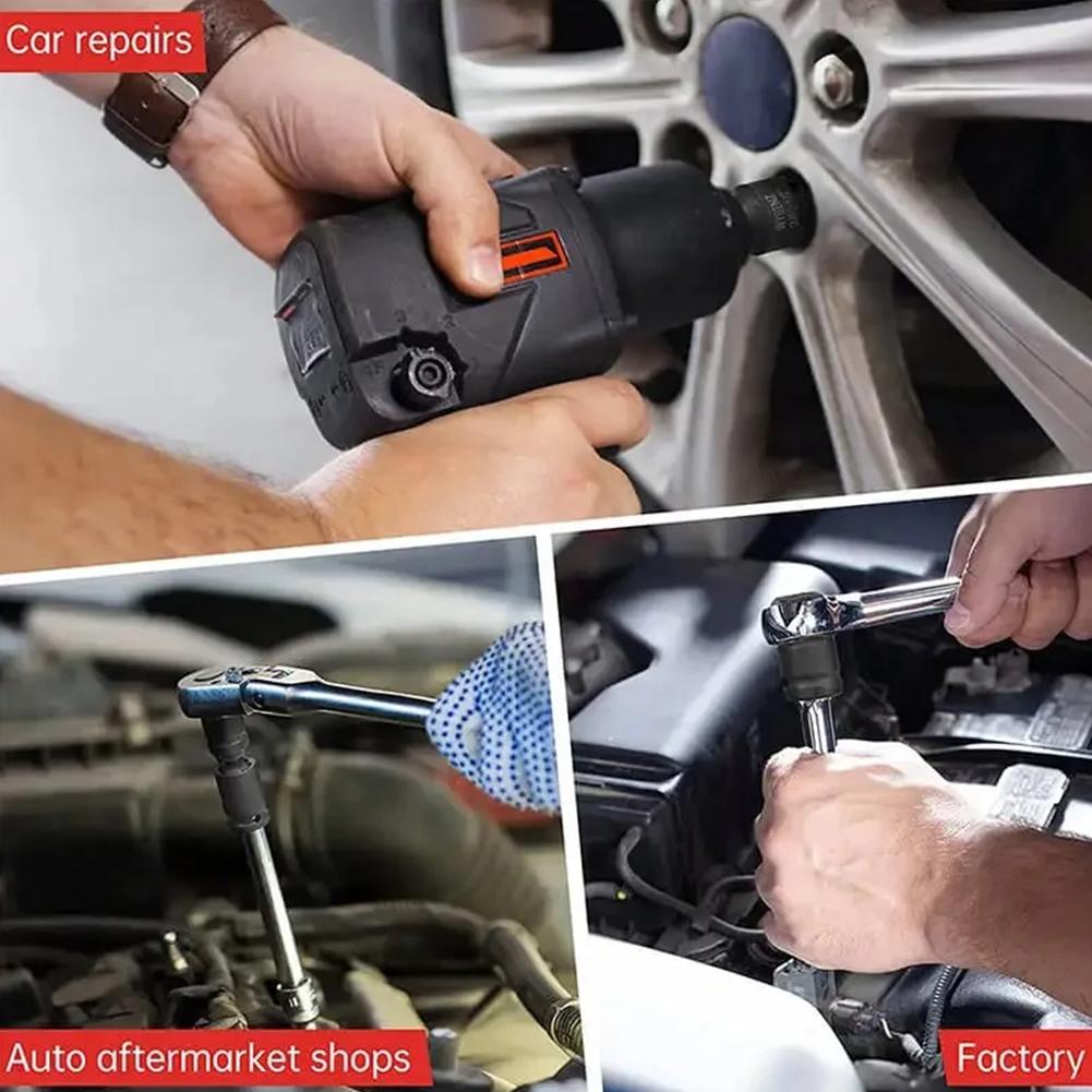 6Pcs Socket Wrench,1/4 1/2 3/8 3/4 Socket Convertor,Adaptor Reducer Set Impact Socket Adaptor for Car Bicycle Garage Repair Tool