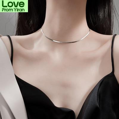 925 Sterling Silver Shining Clavicle Chain Necklace For Women Party Choker Necklace Jewelry Wholesale S -N632