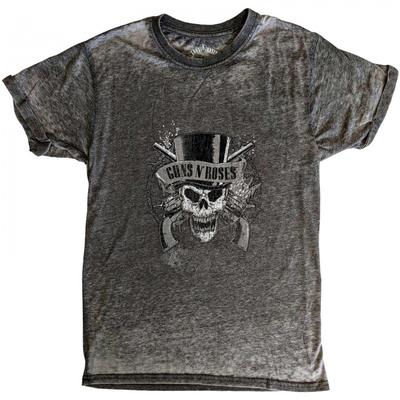 Guns N Roses Unisex Adult Faded Skull Burnout T-Shirt