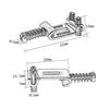 6 buc. Șai de chitară din metal Bridge Tremolo Saddle System Distanțare a corzilor piesa de întreținere pentru chitară electrică