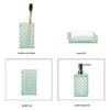 Pack of 4 Modern Diamonds Grids Bathroom Organizers Set Plastic Containers for Countertop Bathtubs Storage Easy to Wipe