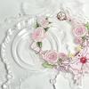 Simple 58/75MM Badge Photo Frame Acrylic Romantic Rose Photo Frame New Desktop Decoration Ornaments Badge Storage Display Stand