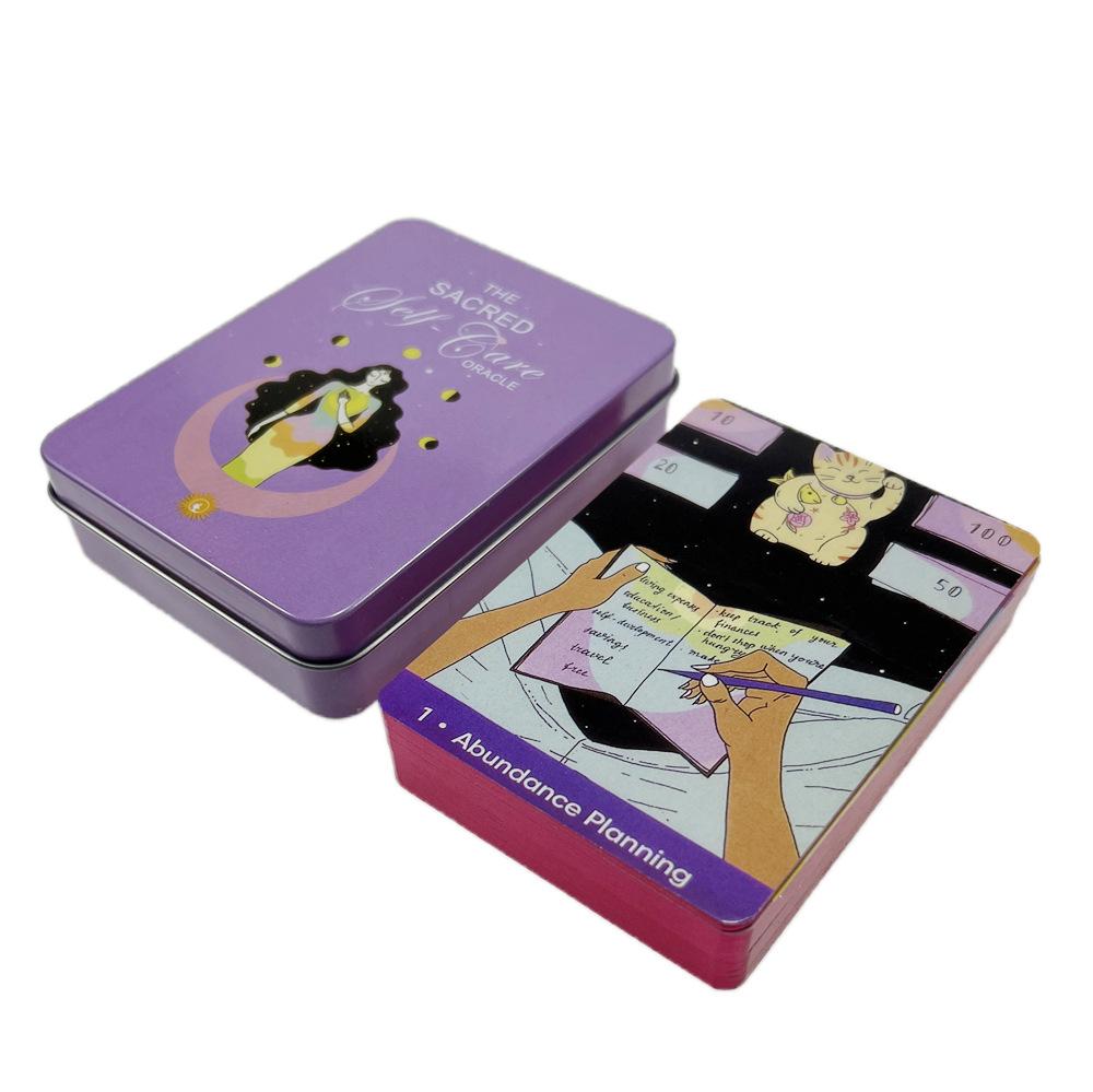 10x6 Cm Sacred Self-care Oracle Tarot In A Tin
