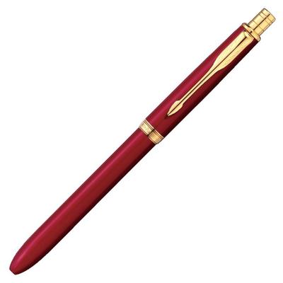 Parker Sonnet Red GT Ballpoint Pen Red and Mechanical Gift Officially S111306220 Multi-Function Pen, 3-in-1 (2 Colors, Black) & Pencil, Boxed,
