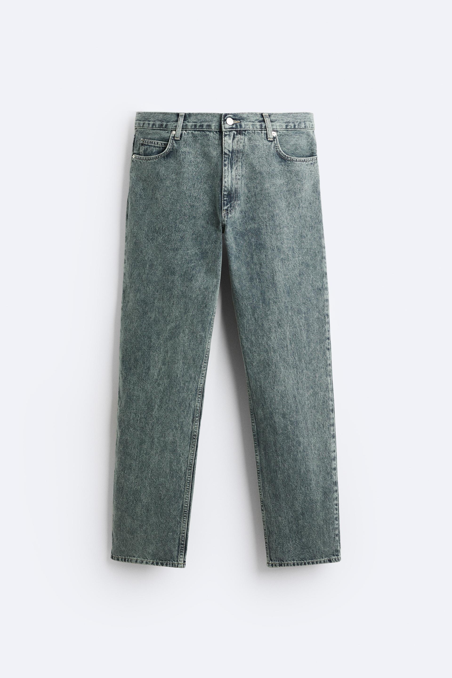 

ДЖИНСЫ ПРЯМОГО КРОЯ Acid WASH