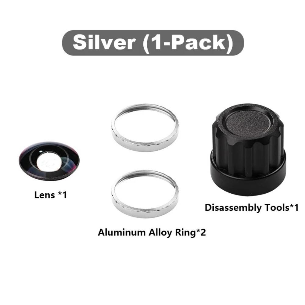 

Removable Camera Lens HD Professional Repair Optical Lens Detachable Replacement Lens Kit for Insta360 X5 Camera Accessories срібний