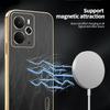 KADEM For Realme 14 5G Case Electroplating Silk Texture PU+TPU Phone Back Cover