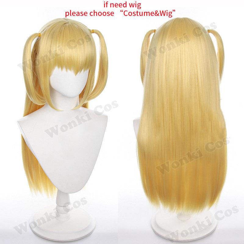 Amane Misa Cosplay Costume Jk Suits Misa Cosplay Black Dress Wig Hair For Women Girl Role Play Party Halloween Outfits