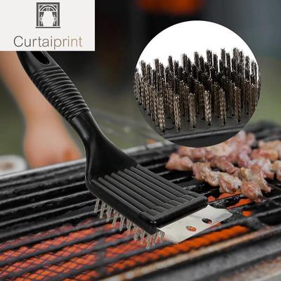 Küche Zubehör BBQ Pinsel Grill Grill Pinsel Edelstahl Draht Borsten Schaber BBQ Rost Reiniger BBQ Zubehör Werkzeuge