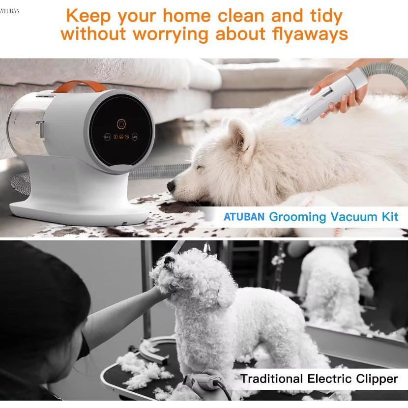 Low Noise Pet Grooming Care Machine 2L Large Capacity Pet Hair Vacuum Cleaner Professional Pet Hair Beauty Kit