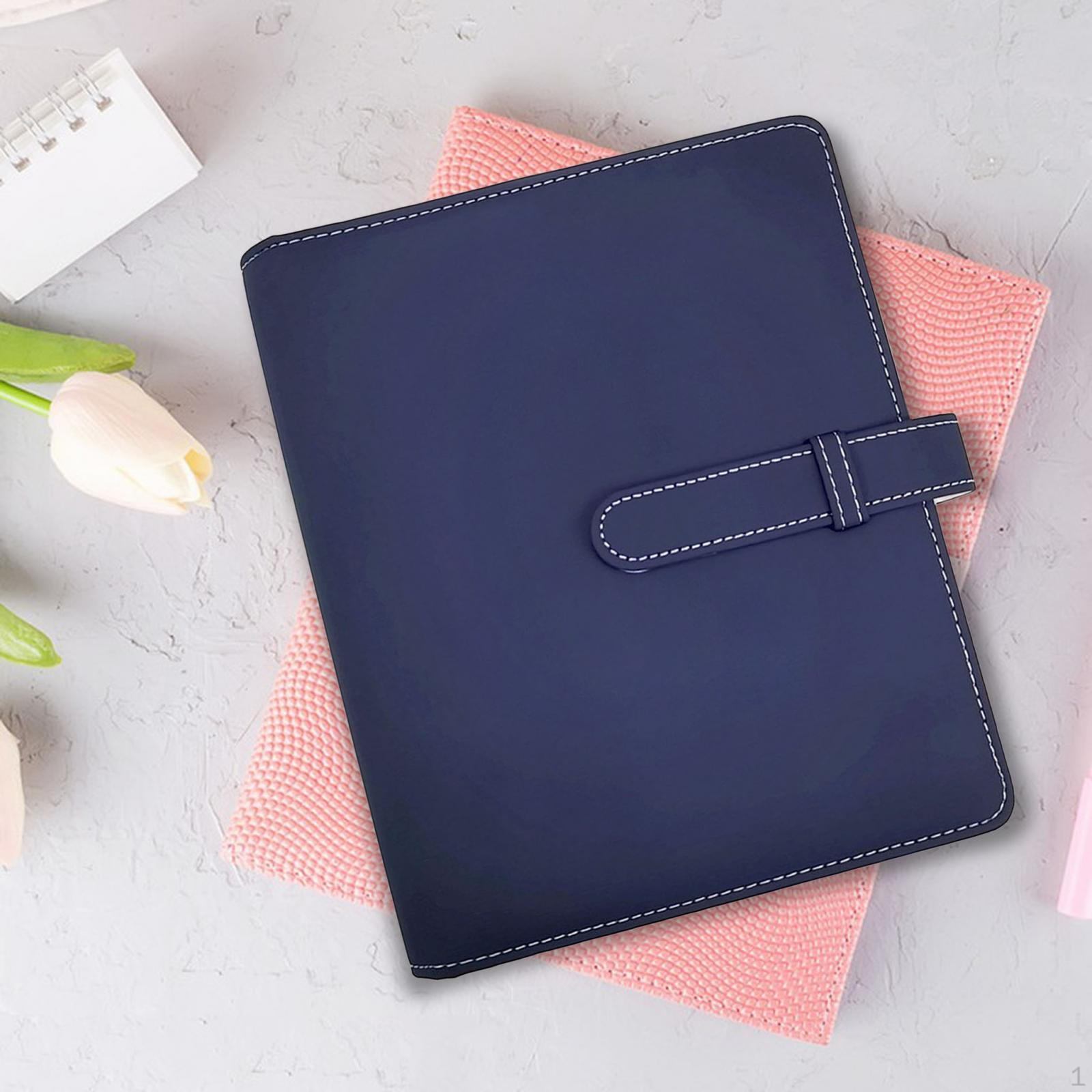 Compact Photo Album for Instant Camera with Cartoon Card Sleeves and Storage Deep Blue