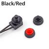 12V Waterproof Latching Push Button On-Off Switch With  Wire Black Red