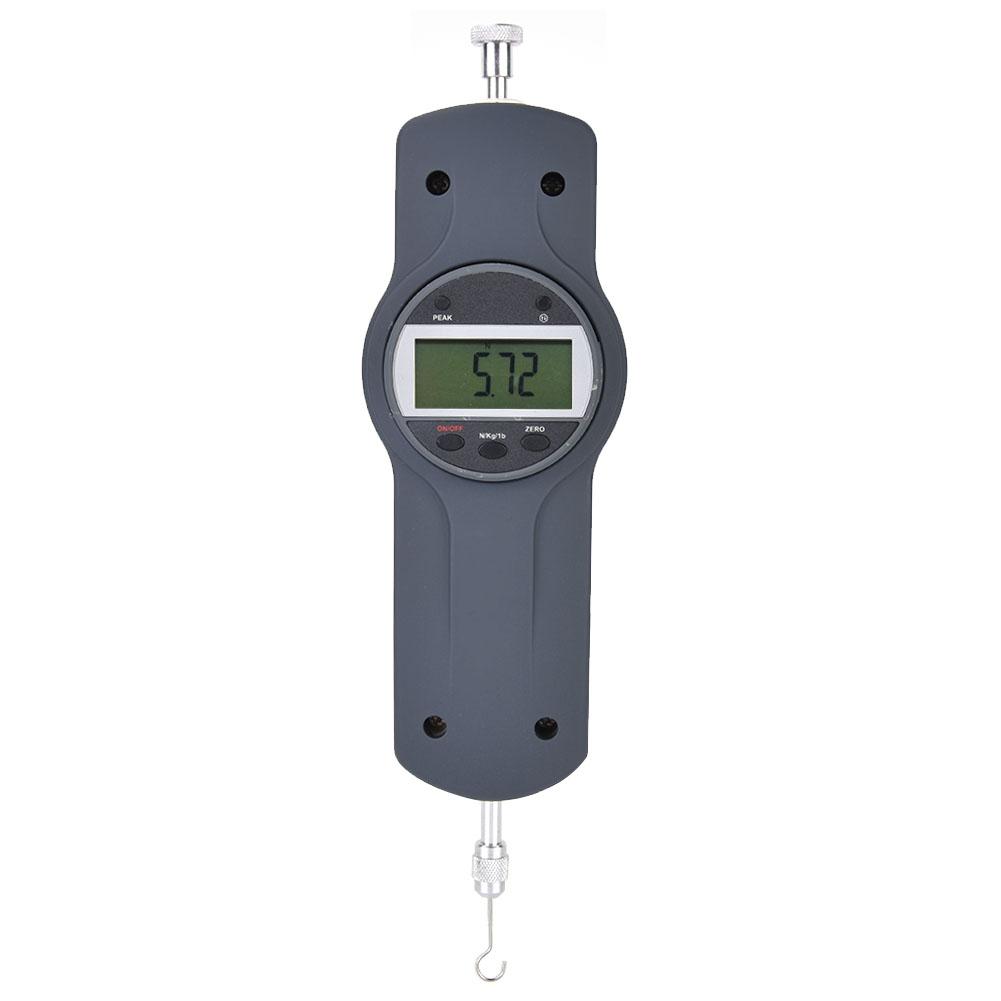 Digital Display Dynamometer Force Gauge Push and Pull Tester Meter with 5 Side Heads (30N)