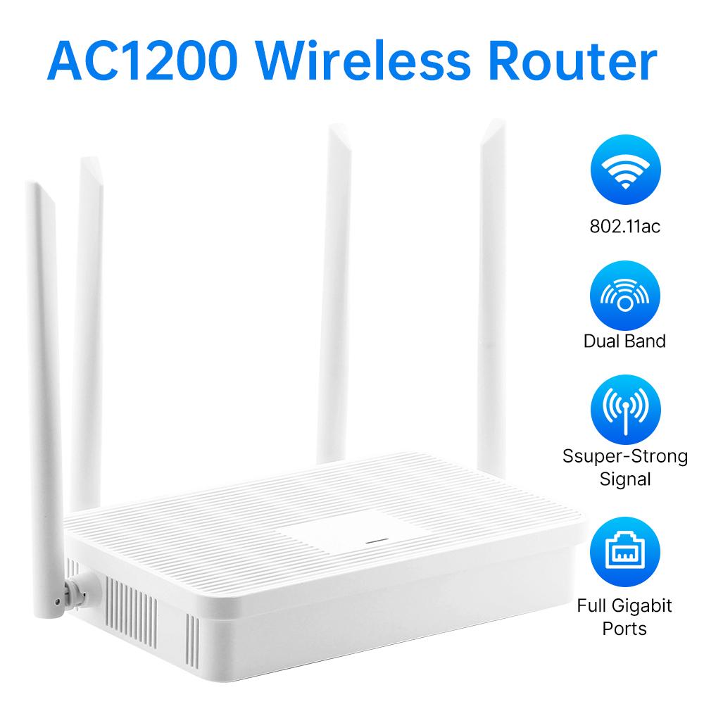 

WiFi Signal Booster 1200Mbps - Wireless Repeater, Easy Setup for Large Rooms