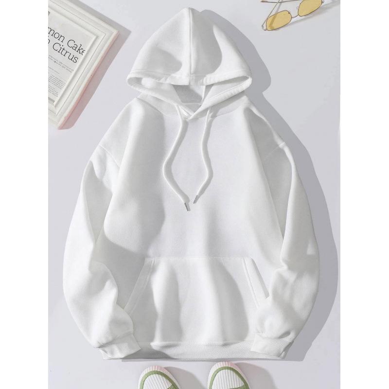 Men's Thickened Oversized Velvet Hoodie - Unisex Sweatshirt, Large Size