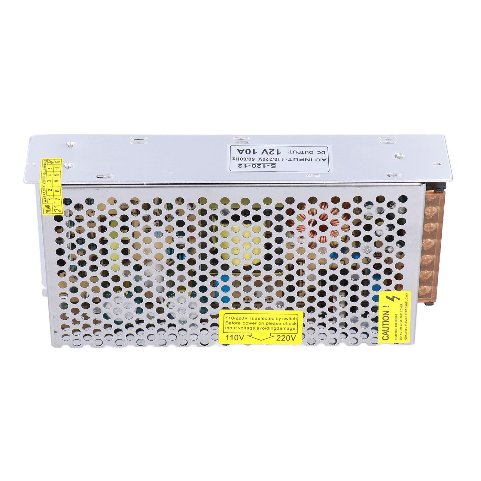 

S12012 Імпульсний блок живлення DC12V Трансформатор Вхід 110V220V Вихід 12V 10A для світлодіодної стрічки
