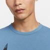 Nike Dri-Fit Uvhyverse Logo Print Outdoor Casual Sports Crew Neck Short Sleeve T-Shirt Men Tops Aegean-Storm-Blue FZ1065-429