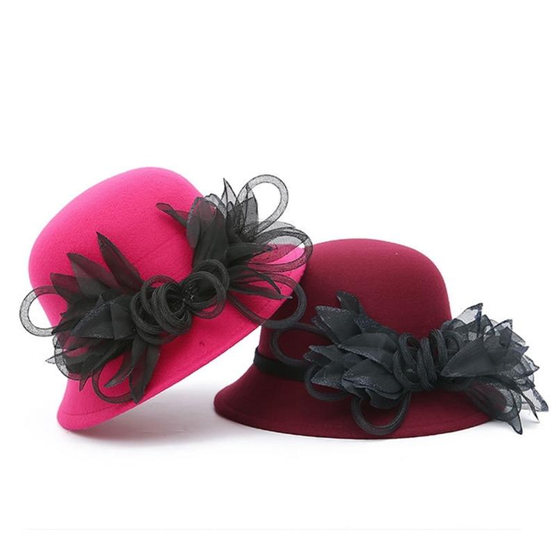 Elegant Flower Bucket Hat Breathable Hat Summer Tea Party Holiday Decors Vacation Hat Western Bowler Hat Style