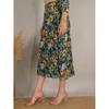 Beautiful Pleated Designer Skirt Indian Women Ethnic Middi Flared Skirt Dress