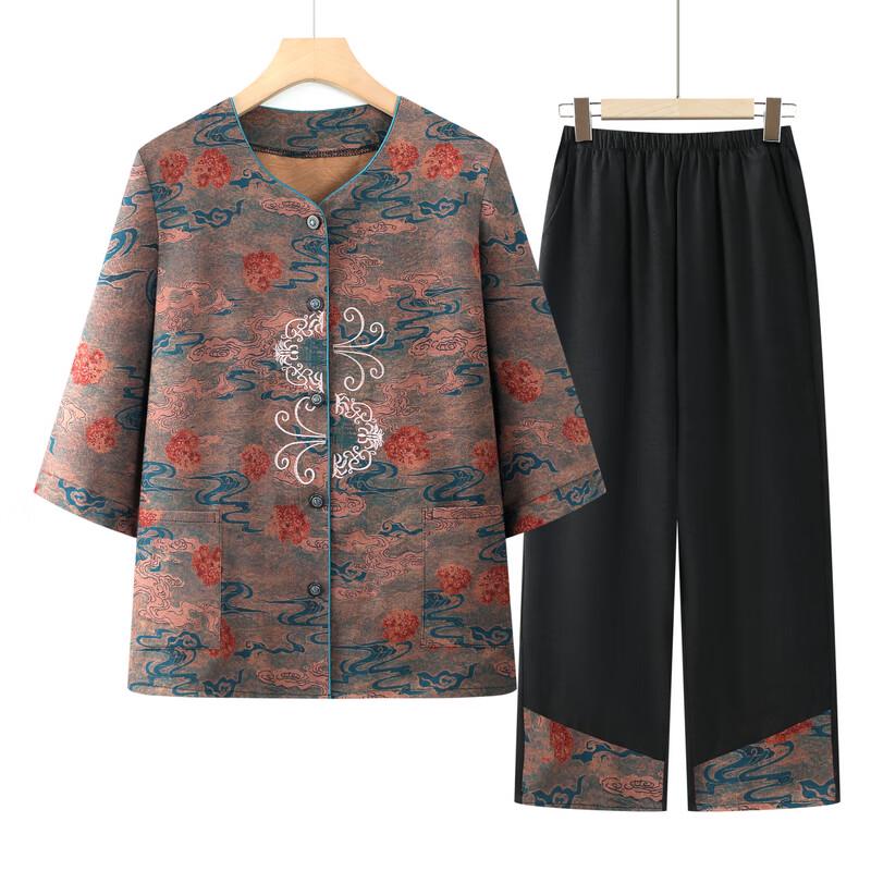 Yalu Elderly Women's New Chinese Style Summer Outfit