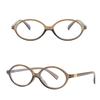 Y2K Retro Oval Frame Anti Blue Light Women's Glasses Sweet Cool Spicy Girl Fashion Leopard Pattern Decorative Glasses