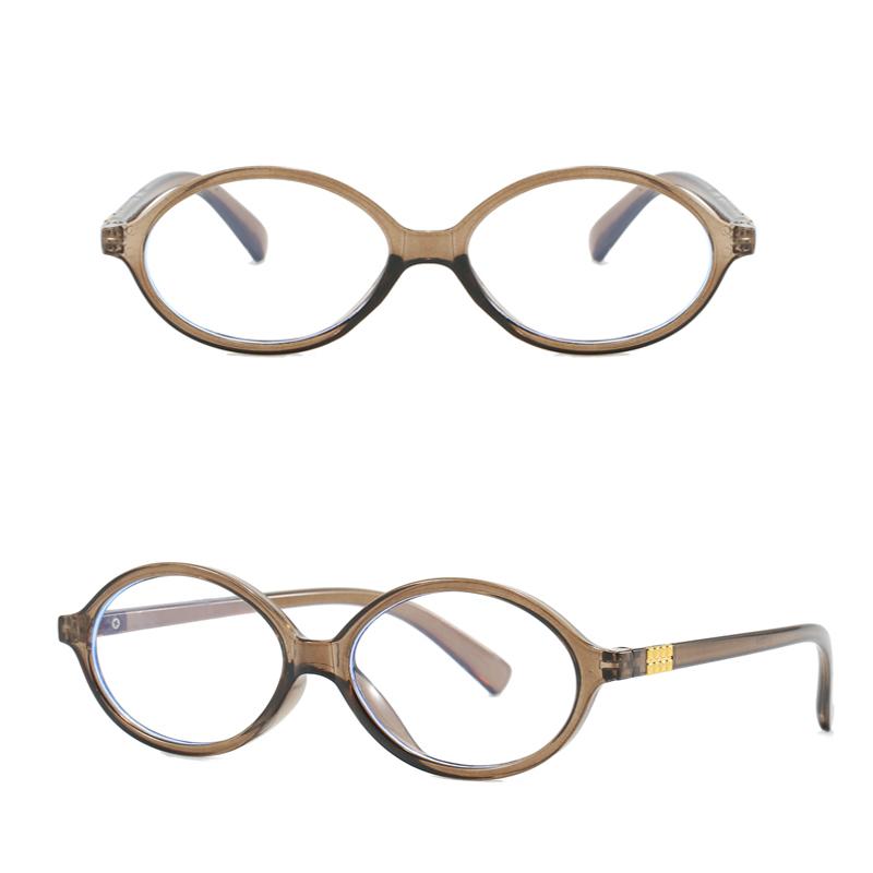 Y2K Retro Oval Frame Anti Blue Light Women's Glasses Sweet Cool Spicy Girl Fashion Leopard Pattern Decorative Glasses