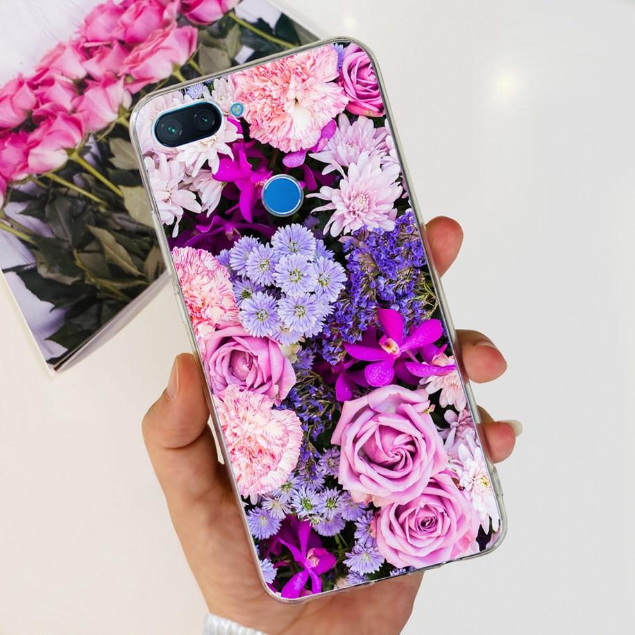 For Xiaomi Mi 8 Lite Case Fashion Soft Silicone Phone Case For Xiaomi Mi 8 SE / Mi 8 Pro Mi8 Lite Clear Tpu Cover Astronaut Capa